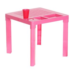 Стол пластиковый цвет розовый